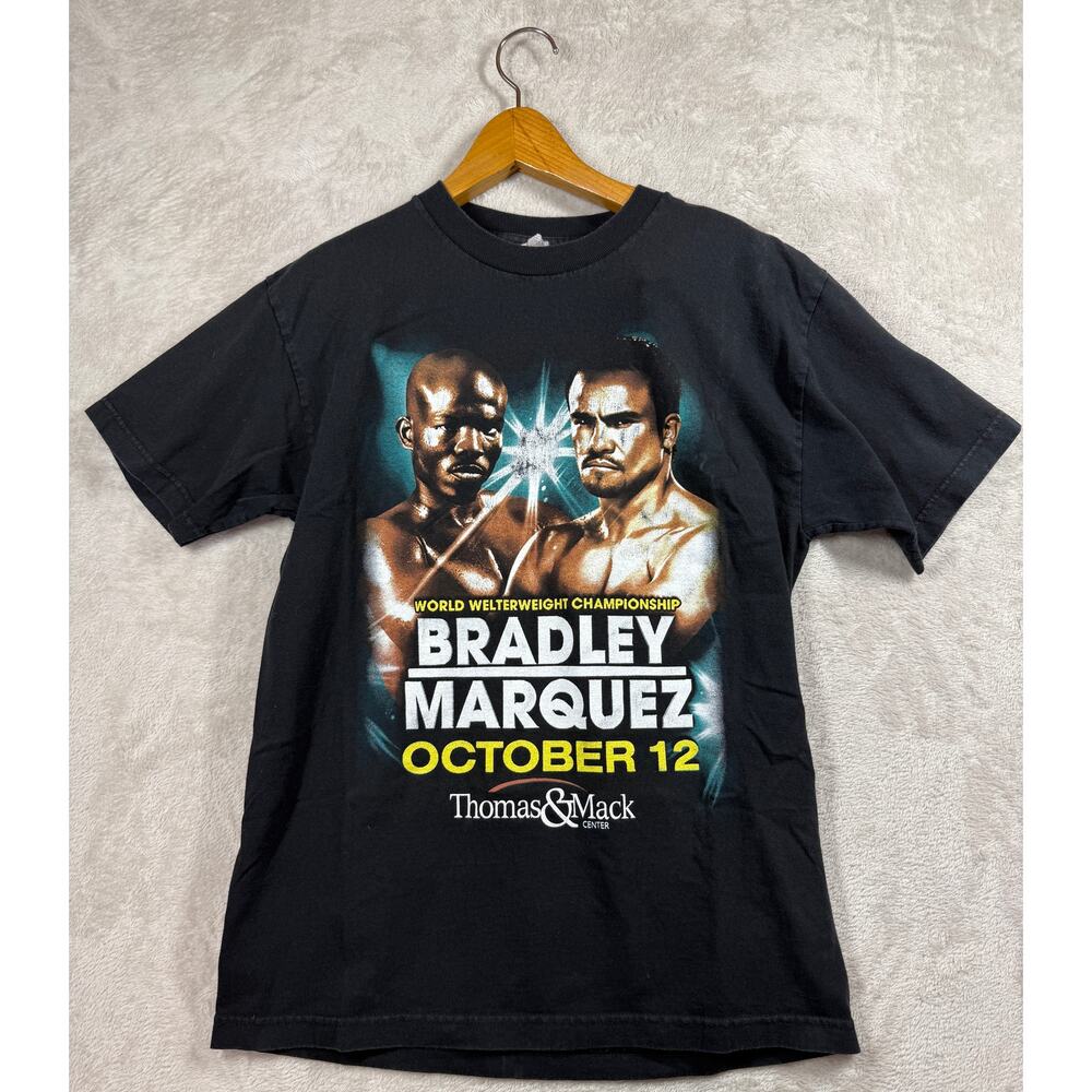 Timothy Bradley Juan Manuel Marquez Boxing Shirt Las Vegas Sz Medium Fight Tape
